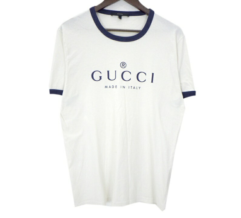 gucci///////////////\\\\\\\\\\\\\\\\\\\\\\\\\\\\\\\\\\\\\\\\\\\\\\\\\\\\\\\\\\\\\\\' - グッチ GUCCI 【 269115 X3640 】 フロント ロゴ 半袖 Tシャツ ホワイト サイズL 49410 【中古】