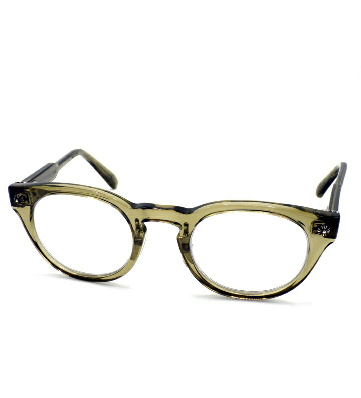 クロムハーツ CHROME HEARTS 【 DINGALONGLINGLONG 】 クロス テンプル ボストン フレーム サングラス 眼鏡 クリア サイズ49□24-147 w26654 【中古】