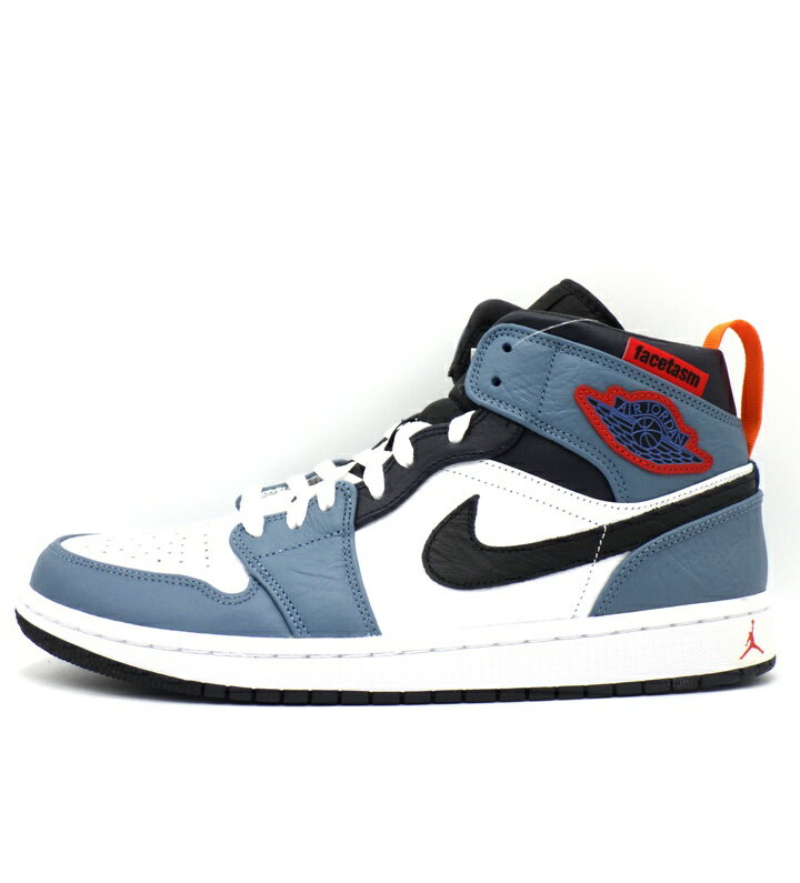 ナイキ　エアジョーダン1 mid シューズ　28cm facetasmコラボ スニダンで取扱中】FACETASM × NIKE AIR JORDAN 1 MID WHITE / NAVY