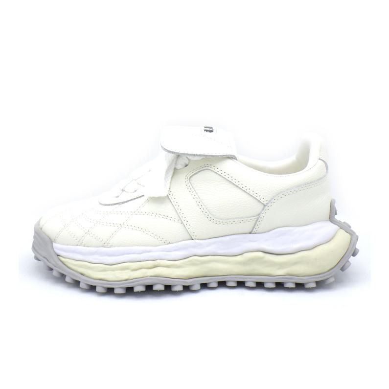 Rakuten - メゾン ミハラヤスヒロ Maison MIHARA YASUHIRO 【 A14FW701 】 スコット レザー ローカット スニーカー　ホワイト　サイズ40　49649【中古】