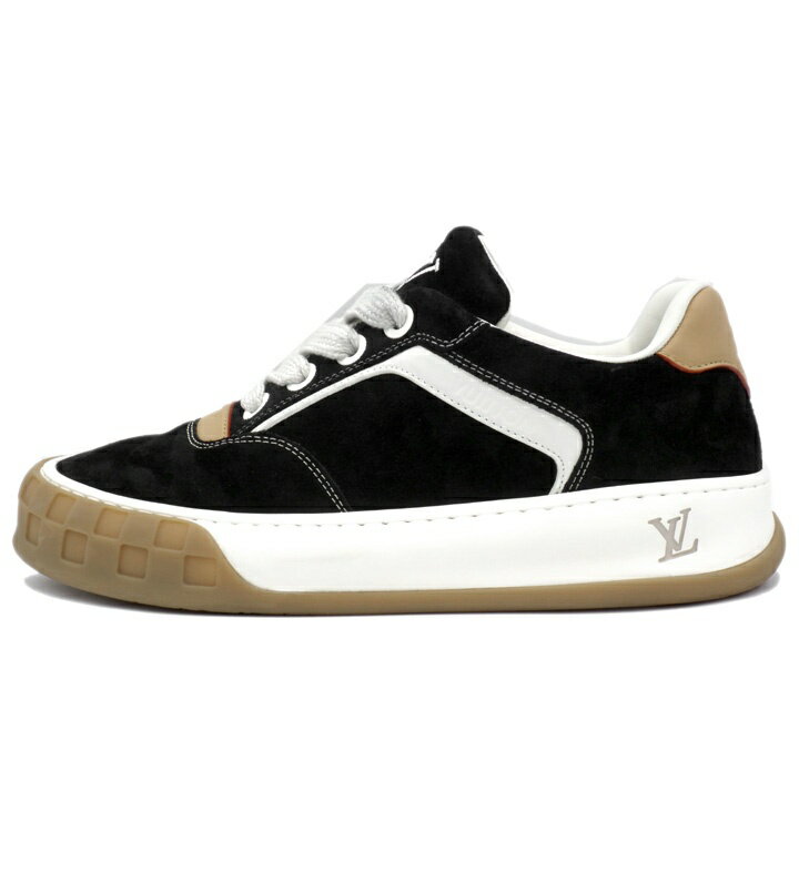 Rakuten - ルイヴィトン LOUIS VUITTON 【 LV Tilted 1AJ734 】 LV ティルテッド ローカット スニーカー ブラック×ホワイト サイズ9 n11104 【中古】