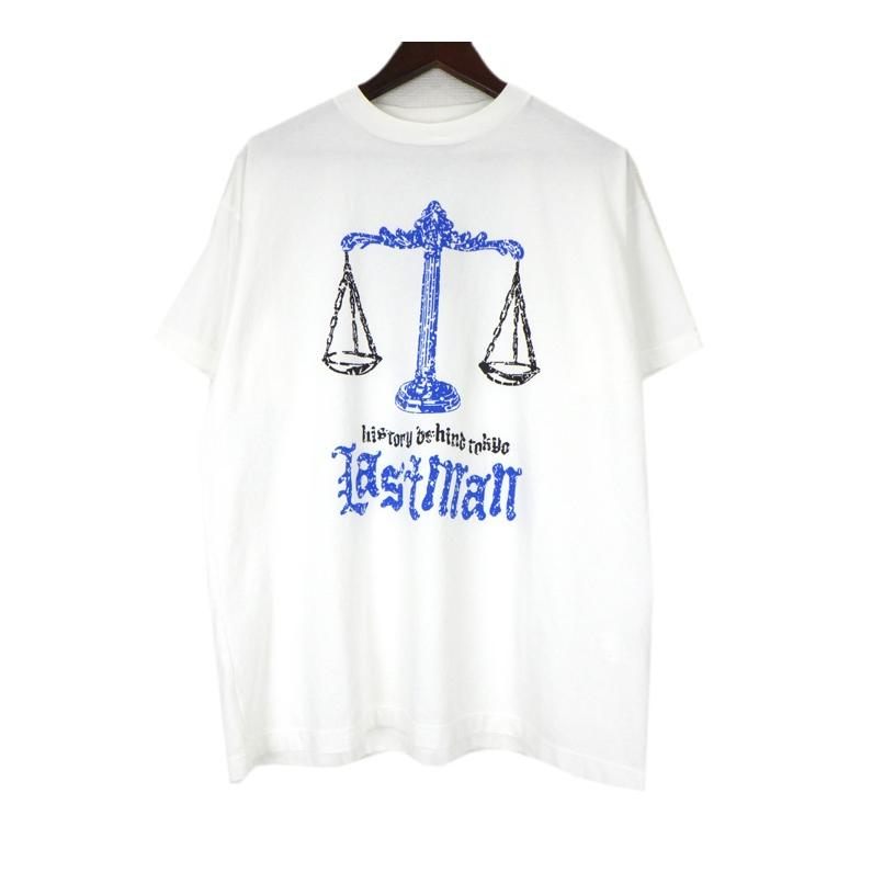 Rakuten - ラストマン LASTMAN 26SS 【 PRINTED TEE SHIRTS BALANCE 261LM CT17 】 バランス プリント 半袖 Tシャツ ホワイト サイズL 49756 【中古】