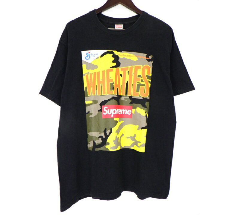 Rakuten - シュプリーム Supreme 21SS 【 Wheaties Tee 】 ウィーティーズ 半袖 Tシャツ ブラック サイズL 50001 【中古】
