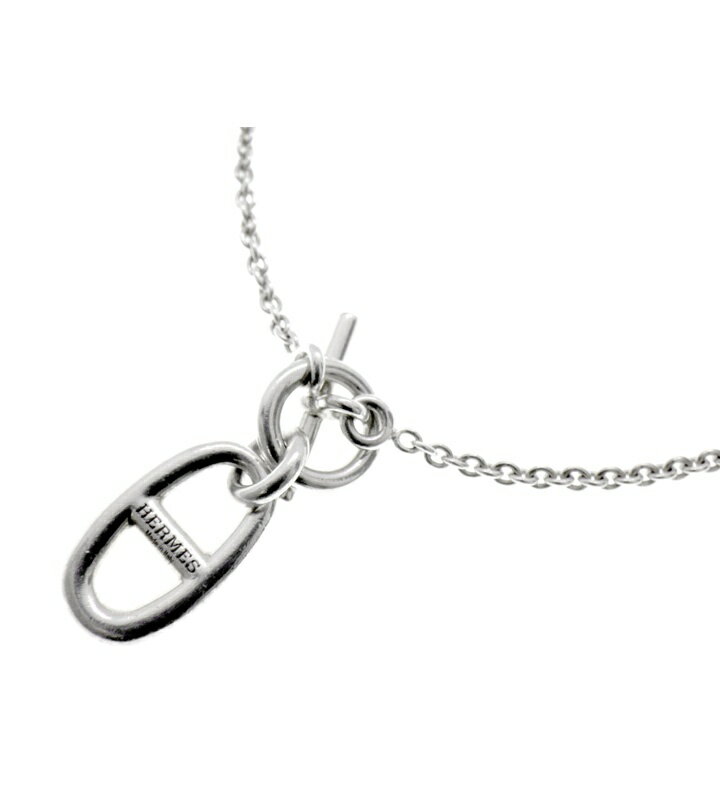 Rakuten - エルメス HERMES シェーヌダンクル アミュレット シルバー ネックレス　シルバー　サイズ16inch　50127【中古】