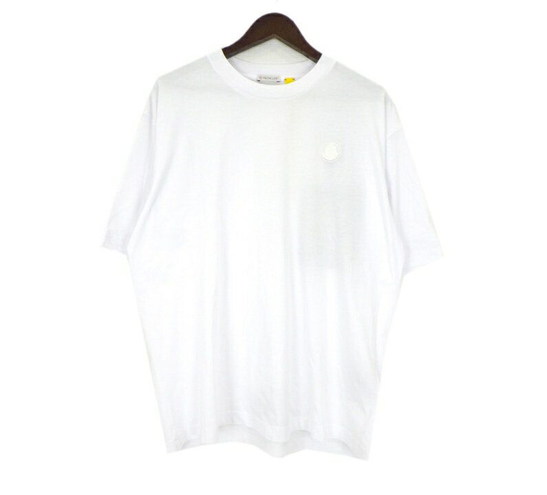 Rakuten - モンクレール ジーニアス MONCLER GENIUS × エイサップロッキー ASAP Rocky 【 K24048C00002 89AYW 】 ロゴ ワッペン 半袖 Tシャツ ホワイト サイズS 50115【中古】