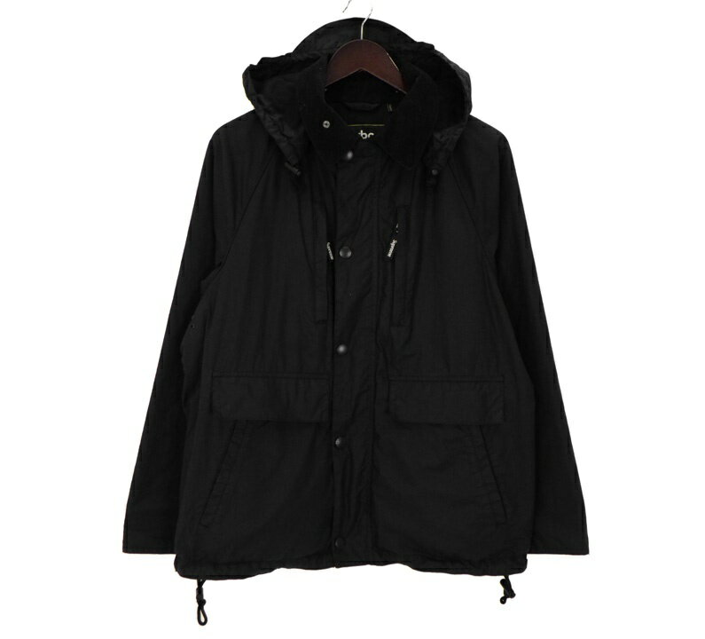 Rakuten - シュプリーム Supreme × バブアー Barbour 20SS 【 Lightweight Waxed Cotton Field Jacket 】2WAY オイル コットン フィールド フーデッド マウンテン ジャケット ブラック サイズM 50458 【中古】