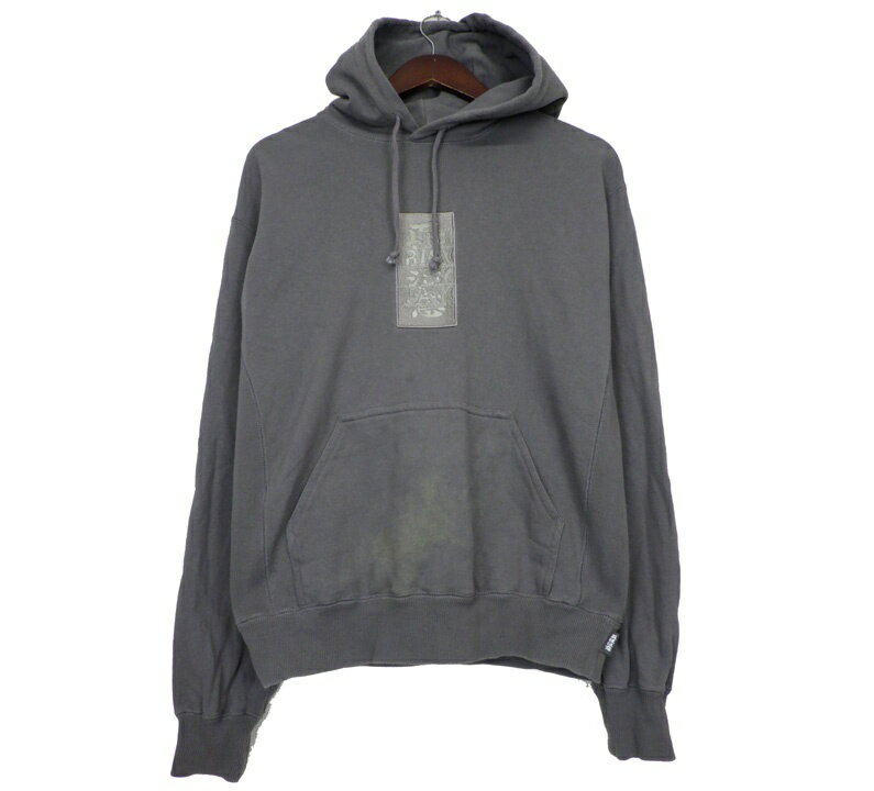 Rakuten - ブラックアイパッチ Blackeyepach 【 HWC Label Hoodie 】 HWC 刺繍 ラベル フーディ スウェット パーカー グレー サイズS s5870【中古】