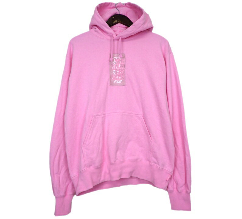 Rakuten - ブラックアイパッチ Blackeyepach 【 HWC Label Hoodie 】 HWC 刺繍 ラベル フーディ スウェット パーカー ピンク サイズS s5871【中古】
