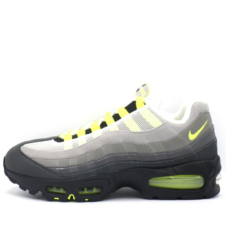 Rakuten - ナイキ NIKE 【 WMNS AIR MAX 95 BIG BUBBLE Neon Yellow (2026) IO9926 001 】 ウィメンズ エア マックス 95 ビッグ バブル ネオン イエロー グラデ スニーカー　グレー×ホワイト×イエロー　サイズ27cm　f31202【中古】