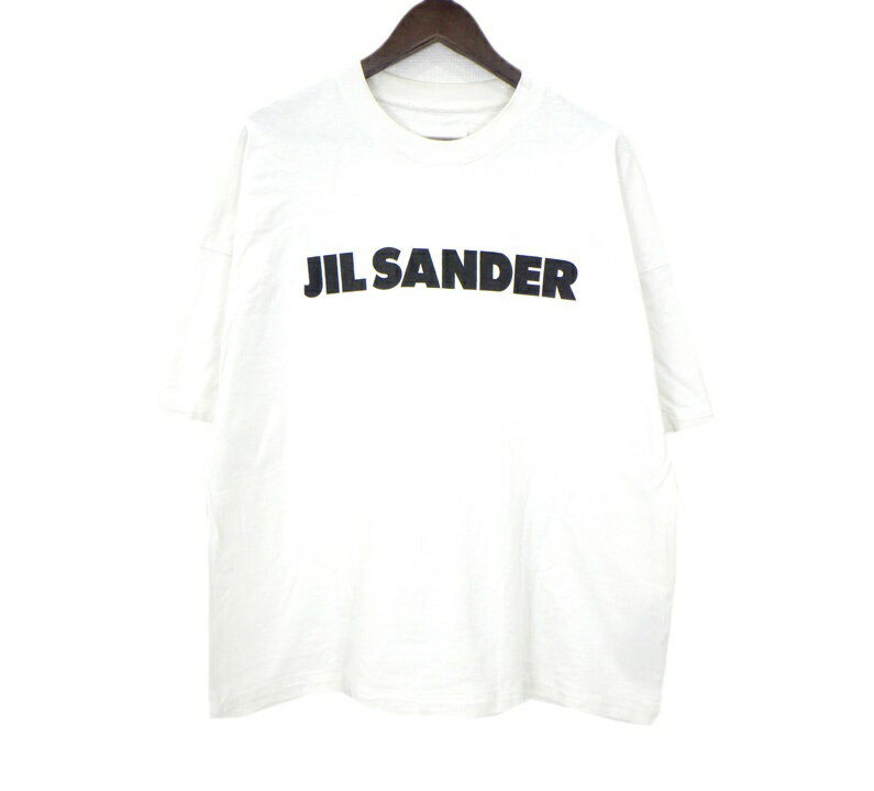 Rakuten - ジルサンダー JIL SANDER 【 J21GC0001 J45148 】 ロゴ プリント 半袖 Tシャツ　ホワイト　サイズL　50478【中古】