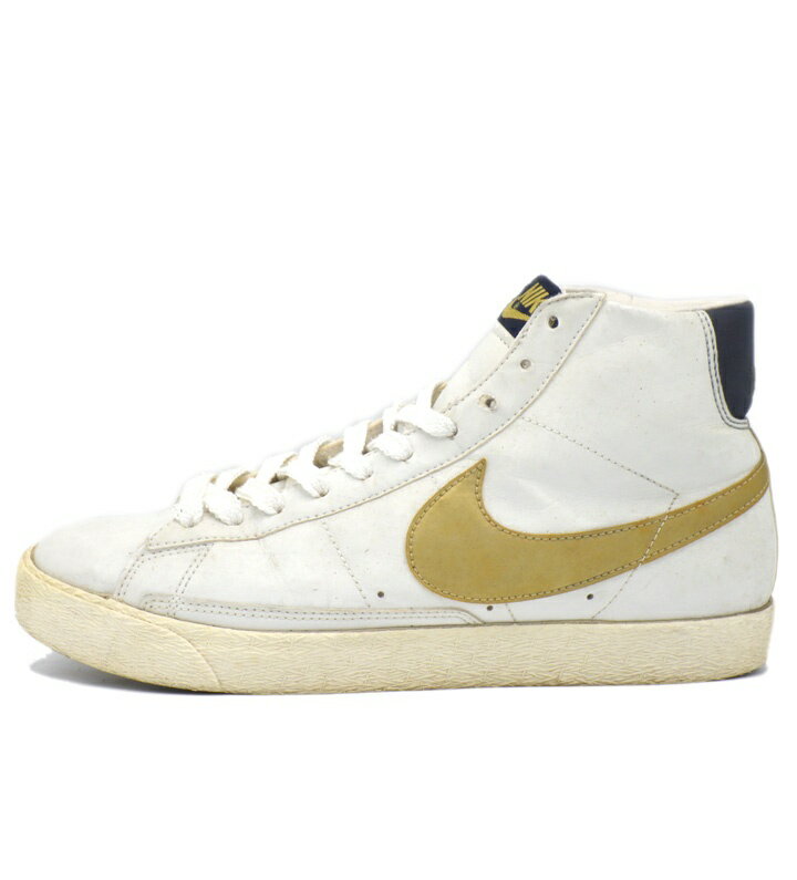 Rakuten - ナイキ NIKE 【 WMNS BLAZER MID Basic 314992 171 】 ウィメンズ ブレザー ミッド ベーシック ホワイト ゴールド スニーカー サイズ27cm f30188【中古】