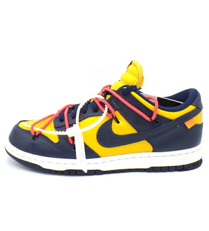 Rakuten - ナイキ NIKE × オフホワイト OFF WHITE 【 DUNK LOW UNIVERSITY GOLD MIDNIGHT NAVY WHITE CT0856 700 】 ダンク ロー ユニバーシティ ゴールド ミシガン スニーカー ネイビー×イエロー サイズ27.5cm 50615 【中古】