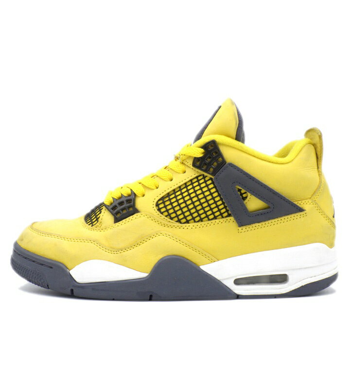 Rakuten - ナイキ NIKE 【 AIR JORDAN 4 RETRO Tour Yellow CT8527 700 】 エア ジョーダン 4 レトロ ツアー イエロー スニーカー イエロー×ブラック サイズ27cm f31312 【中古】