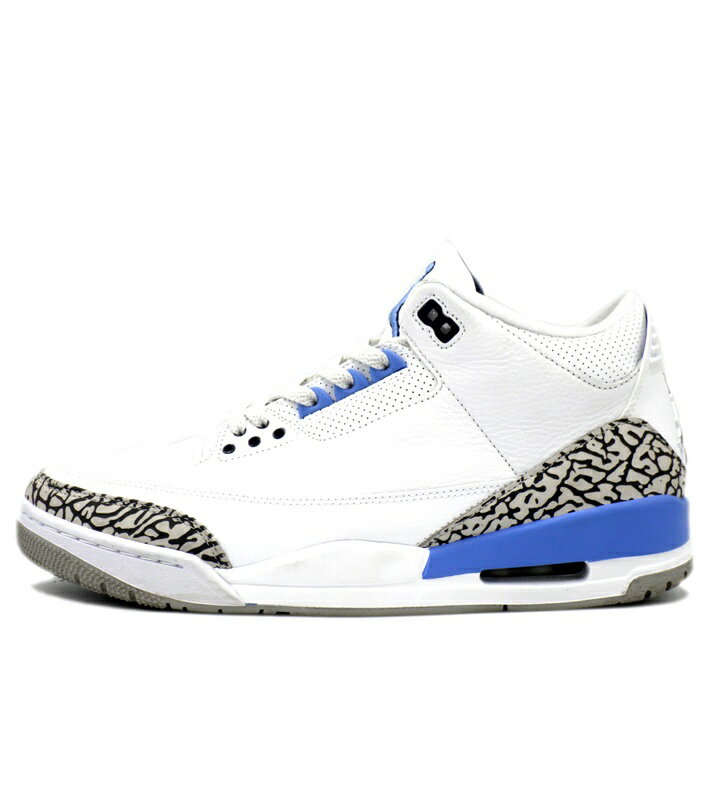ナイキ NIKE 【 AIR JORDAN 3 Retro UNC 2020 CT8532 104 】 エア ジョーダン 3 レトロ UNC 2020 スニーカー ホワイト×ライトブルー×グレー サイズ29cm f31320