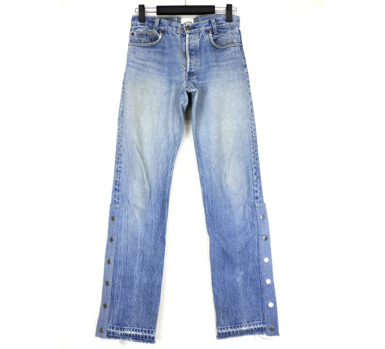 Rakuten - グレートランド greatLAnd 【 GRUNGEMAN DENIM PANT 】 サイド スナップ ボタン デニム ジーンズ パンツ インディゴ w27164【中古】