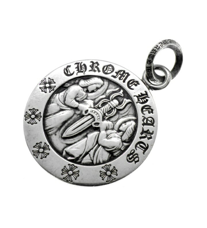 Rakuten - クロムハーツ CHROME HEARTS 【 CHRM ANGL MDL LG 】 ラージ エンジェルメダル ペンダント ネックレス トップ シルバー 50734 【中古】