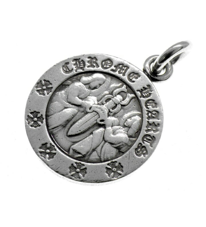 Rakuten - クロムハーツ CHROME HEARTS 【 CHRM ANGL MDL 】 エンジェル メダル V2 チャーム シルバー ネックレス トップ 50735 【中古】
