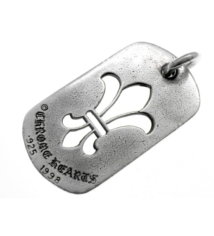 Rakuten - クロムハーツ CHROME HEARTS 【 D TAG LRG CO BS FLUER 】 カットアウト BSフレア ラージ ドッグタグ ネックレス トップ シルバー 50736 【中古】