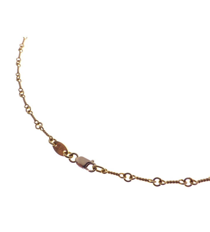 Rakuten - クロムハーツ CHROME HEARTS 【 22K NECKCHAIN T20 】 ツイスト チェーン ゴールド ネックレス サイズ20inch w27168 【中古】
