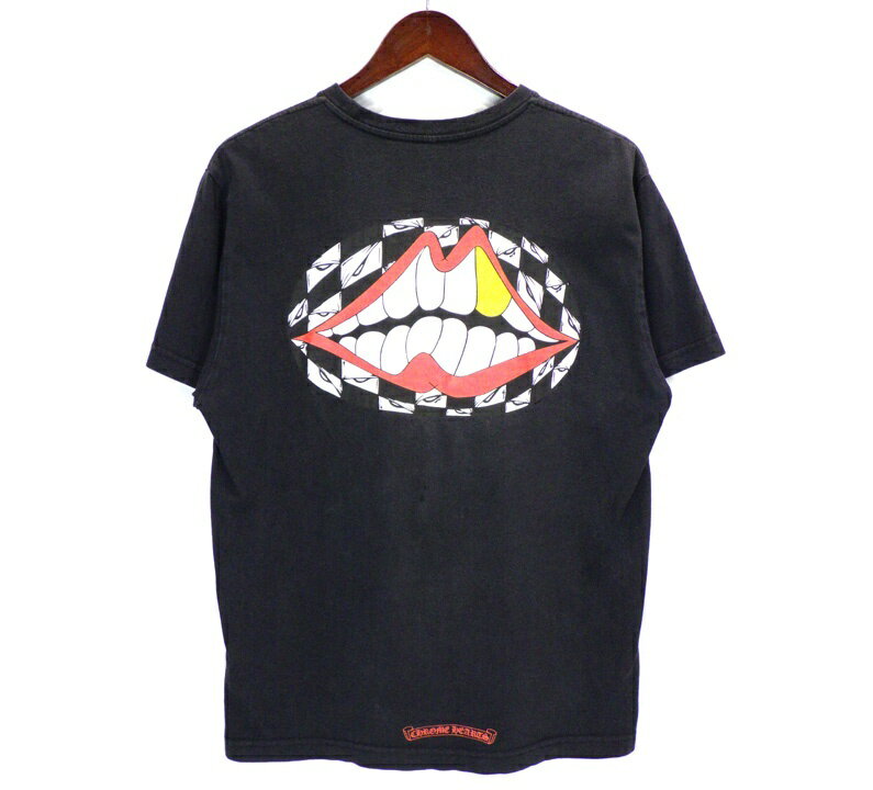 Rakuten - クロムハーツ CHROME HEARTS × マッティボーイ MATTY BOY 【 99 EYES CHOMPER T-SHRT 】 チョンパー バック プリント 半袖 Tシャツ　ブラック×レッド×ホワイト　サイズL　h8217【中古】