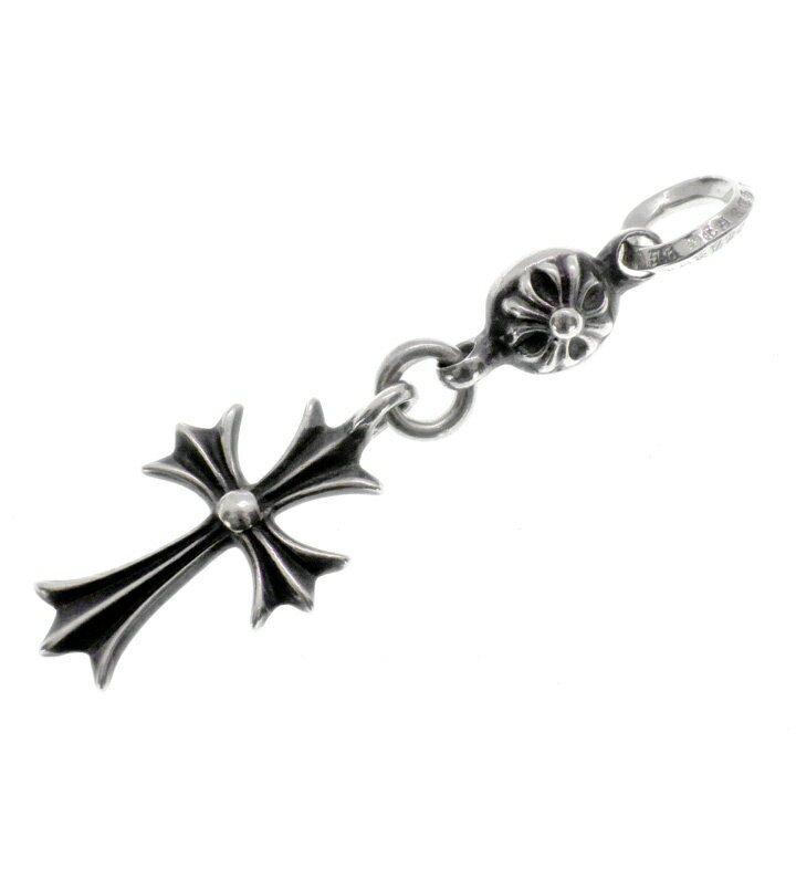 Rakuten - クロムハーツ CHROME HEARTS 【 1B TNY CH CRS 】 1ボール タイニー CH クロス チャーム シルバー ネックレストップ　シルバー　h8218【中古】