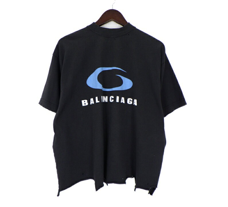 Rakuten - バレンシアガ BALENCIAGA 24AW 【 Short sleeves Cropped T Shirt 】 クロップド Tシャツ ブラック サイズ1 50775 【中古】