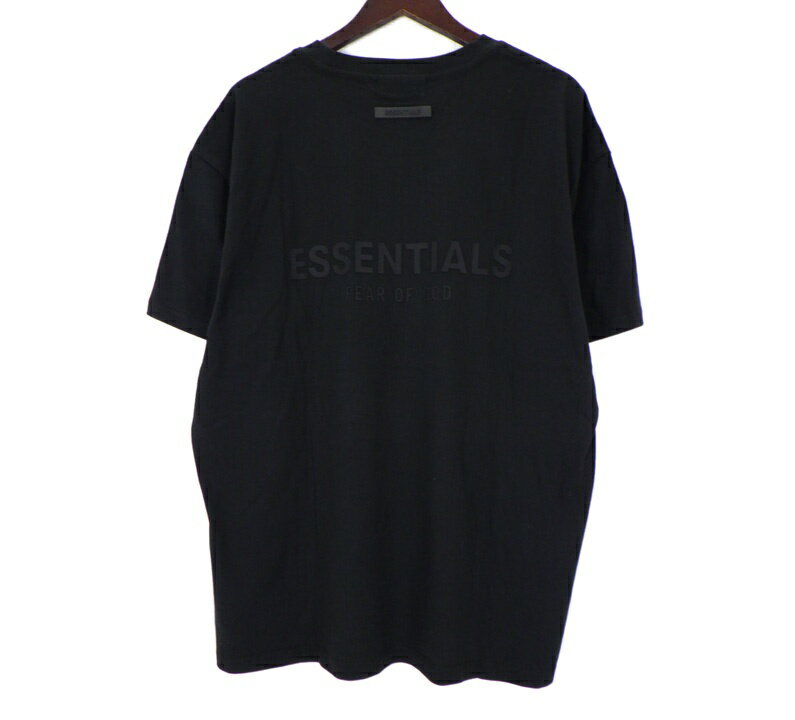 Rakuten - フィアオブゴッド エッセンシャルズ FEAR OF GOD ESSENTIALS バック ラバー ロゴ プリント 半袖 Tシャツ ブラック サイズM 50754 【中古】