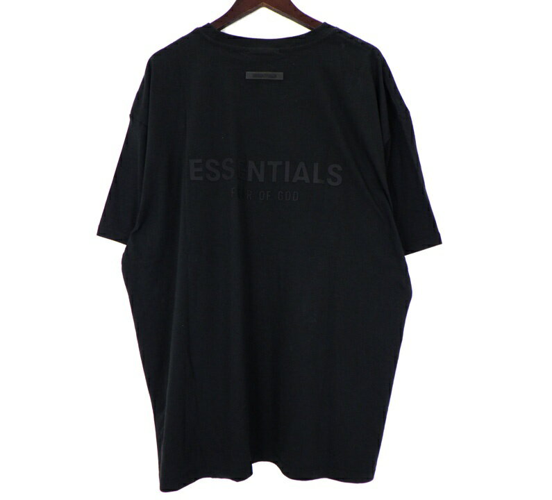 Rakuten - フィアオブゴッド エッセンシャルズ FEAR OF GOD ESSENTIALS バック ラバー ロゴ プリント 半袖 Tシャツ ブラック サイズXL 50760 【中古】