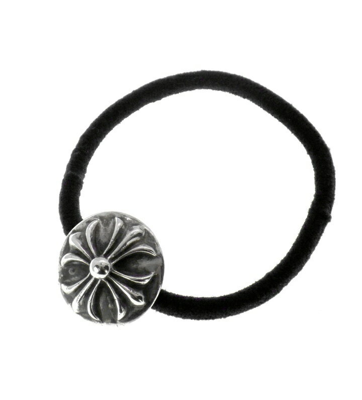 Rakuten - クロムハーツ CHROME HEARTS 【 HAIRBAND 】 クロスボール ボタン ヘアゴム シルバー コンチョ ブレスレット n11263【中古】