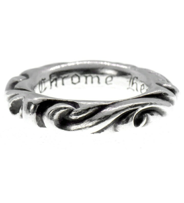 Rakuten - クロムハーツ CHROME HEARTS 【 SCRL BAND 】 スクロールバンド シルバー リング　シルバー　サイズ6号　50803【中古】
