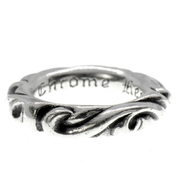 Rakuten - クロムハーツ CHROME HEARTS 【 SCRL BAND 】 スクロールバンド シルバー リング　シルバー　サイズ6号　50802【中古】