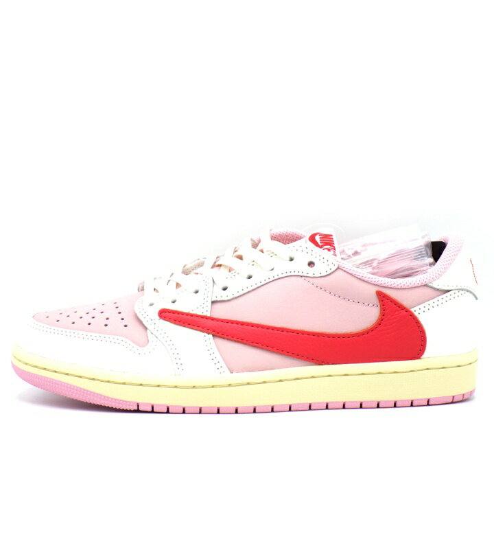 ナイキ NIKE × トラヴィス スコット Travis Scott 【 AIR JORDAN 1 RETRO LOW OG Sail Tropical Pink IQ7604 101 】 エア ジョーダン 1 レトロ ロー セイル トロピカル ピンク スニーカー ピンク サイズ26cm f31365