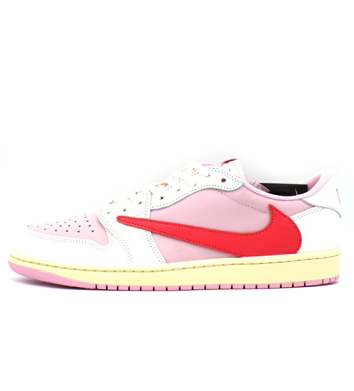 ナイキ NIKE × トラヴィス スコット Travis Scott 【 AIR JORDAN 1 RETRO LOW OG Sail Tropical Pink IQ7604 101 】 エア ジョーダン 1 レトロ ロー セイル トロピカル ピンク スニーカー ピンク サイズ28.5cm f31366
