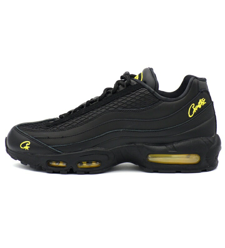 Rakuten - ナイキ NIKE × コーテイズ CORTEIZ 【 AIR MAX 95 Black and Tour Yellow FB2709 003 】 エア マックス 95 ブラック アンド ツアー イエロー ローカット スニーカー ブラック サイズ30cm h8250 【中古】