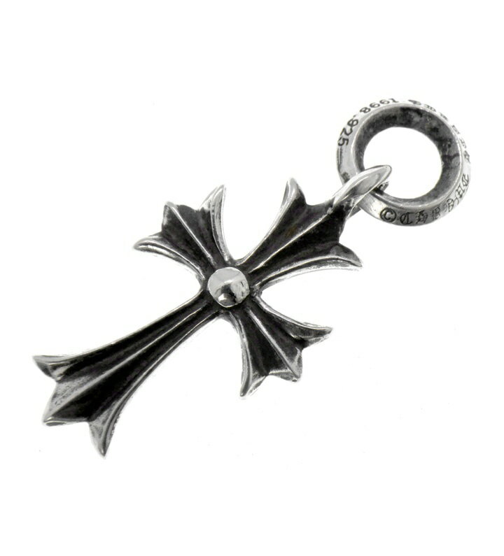 クロムハーツ CHROME HEARTS  タイニー CH クロス チャーム シルバー ネックレス トップ 50853 