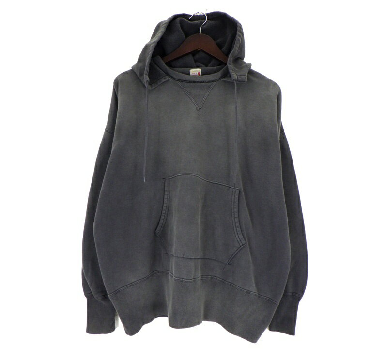 セントマイケル SAINT MICHAEL × ベルベルジン BerBerJin 25AW  ヴィンテージ 加工 プルオーバー スウェット パーカー ウォッシュブラック サイズXL 50941