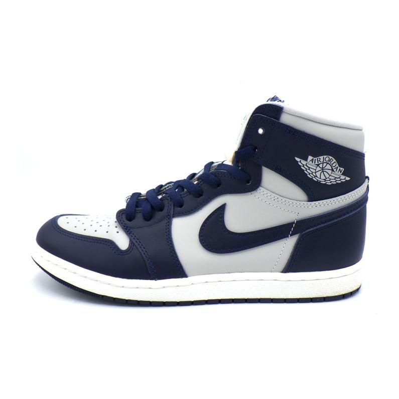 ナイキ NIKE  エア ジョーダン 1 ハイ 85 ジョージタウン スニーカー ネイビー×グレー サイズ28cm 49263