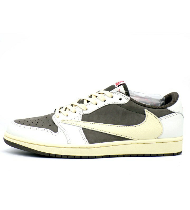 ナイキ NIKE × トラヴィス スコット Travis Scott  エア ジョーダン 1 リバース モカ セイル アンド リッジロック スニーカー ブラウン×ホワイト サイズ28.5cm f31446 