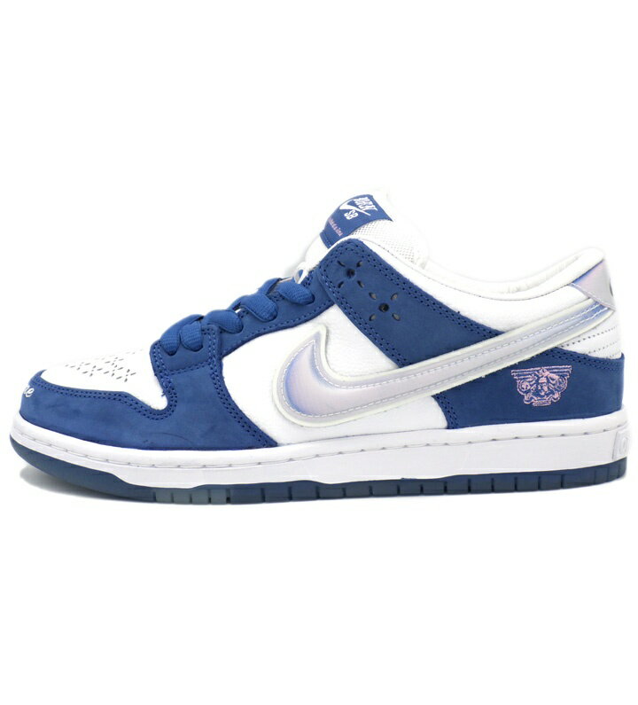ナイキ NIKE × ボーン レイズド Born x Raised  SB ダンク ロー プロ ワン ブロック アット ア タイム スニーカー ホワイト×ブルー サイズ26cm h8395