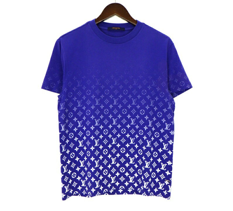 ルイヴィトン LOUIS VUITTON 22AW  モノグラム グラディエント グラデーション 半袖 Tシャツ　ブルー　サイズS　51043