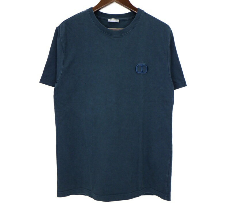クリスチャンディオール Christian Dior 【 943J605A0554 】 CDアイコン Tシャツ　ダークグリーン　サイズL　51056【中古】