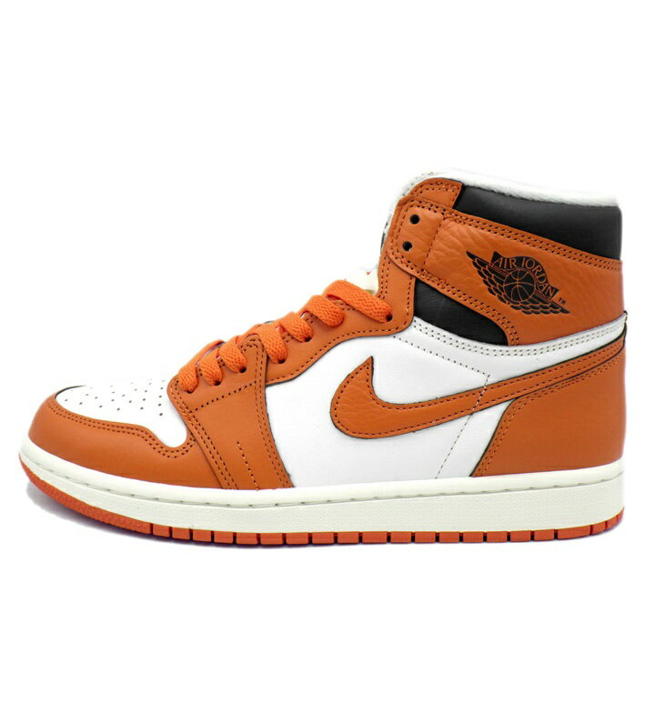 ナイキ NIKE  エア ジョーダン 1 ハイ スターフィッシュ スニーカー　オレンジ×ホワイト　サイズ26cm　h8493