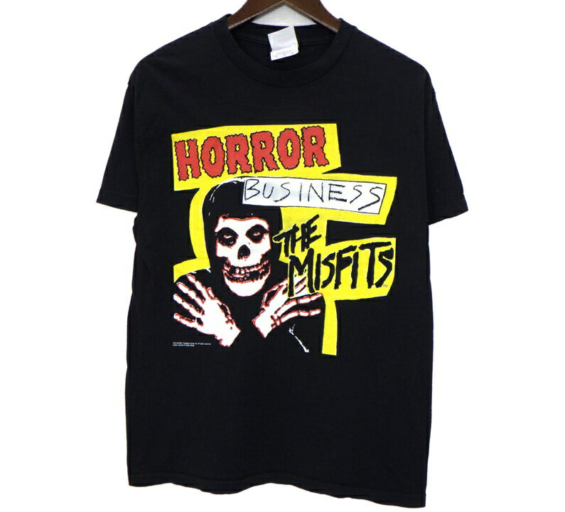 ヴィンテージ VINTAGE 【 MISFITS HORROR BUSINESS 】 ミスフィッツ ホラービジネス プリント 半袖 Tシャツ ブラック サイズM 51322【中古】