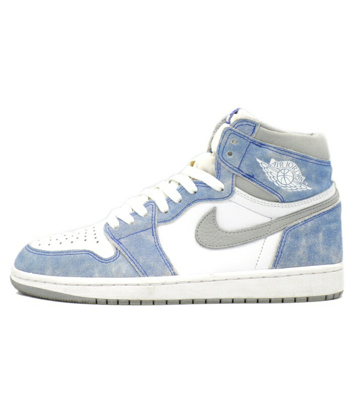 ナイキ NIKE  エア ジョーダン 1 レトロ ハイ オージー ハイパー ロイヤル スニーカー ホワイト×ライトブルー×グレー サイズ27cm f31565 