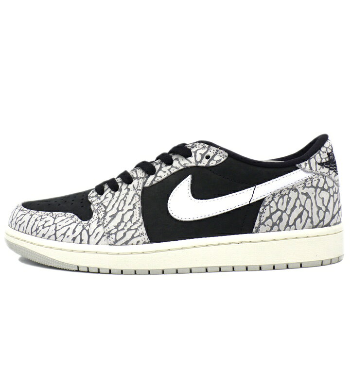 ナイキ NIKE  エア ジョーダン 1 ブラック セメント エレファント スニーカー グレー×ブラック×ホワイト サイズ27cm h8659 