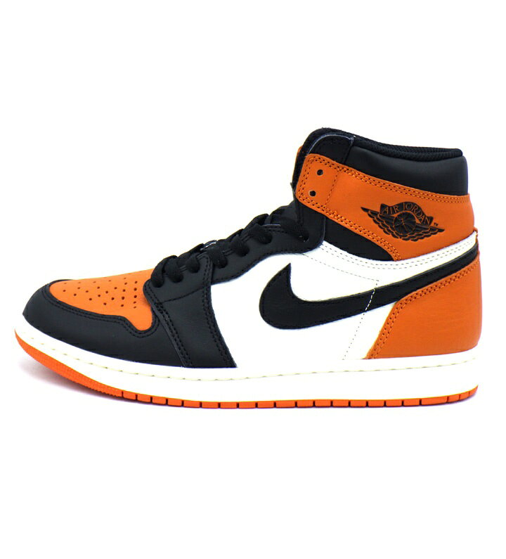 ナイキ NIKE  エア ジョーダン 1 レトロ ハイ シャッタード バックボード スニーカー　オレンジ×ホワイト×ブラック　サイズ27.5cm　52021