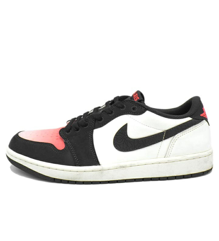 ナイキ NIKE × パリサンジェルマン PSG 【 AIR JORDAN 1 LOW OG Sail and Off Noir HF8828 100 】 エア ジョーダン 1 ロー セイル アンド オフ ノワール スニーカー ブラック×ホワイト×レッド サイズ27.5cm h8902
