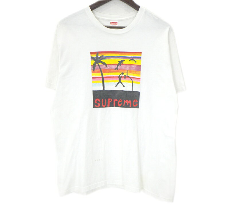 シュプリーム Supreme 21SS 【 Dunk Tee 】 ダンク 半袖 Tシャツ ホワイト サイズM 52868 【中古】