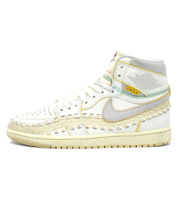 ナイキ NIKE × ユニオン UNION × べフィーズ ビューティー サプライ Bephies Beauty Supply 【 AIR JORDAN 1 HIGH OG FD2565 100 】 サマー 96 ハイカット スニーカー ホワイト×グレー×ライトベージュ サイズ26cm f32151