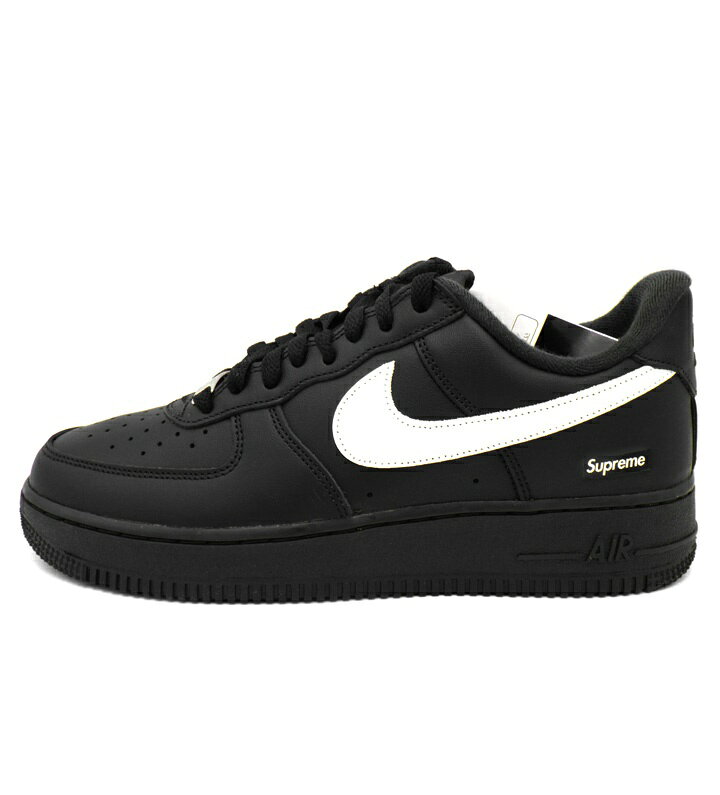 ナイキ NIKE × シュプリーム Supremre【 AIR FORCE 1 LOW BLACK CU9225 002 】 エア フォース ワン ロー ブラック スニーカー サイズ26cm 52895 【中古】